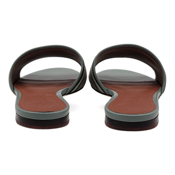 Loro Piana The Suitcase Stripe Sandals in Blue 36.5 6 US $750 - Picture 5 of 7